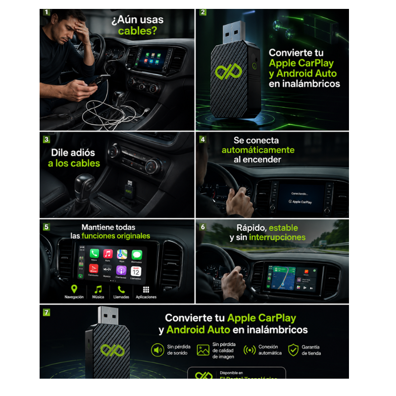 Adaptador CarPlay/Android auto mini